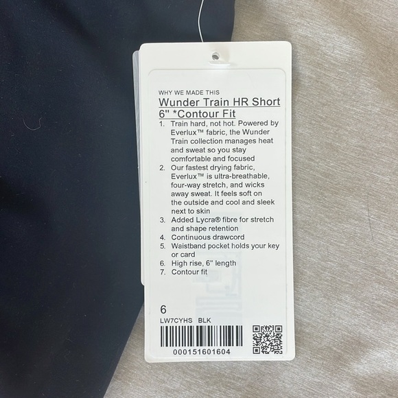 Wunder Train HR 6” Contour Fit - brand new with tags - Picture 2 of 4